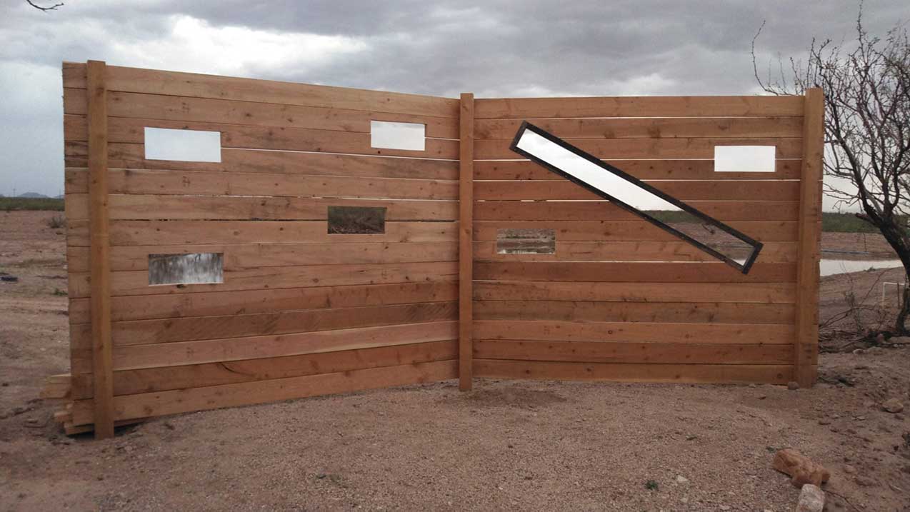 Wildlife viewing blind.